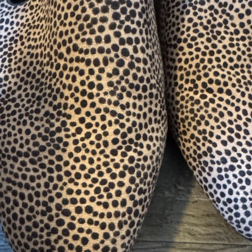 Express - Animal Print Black and Tan Loafers - Size 9